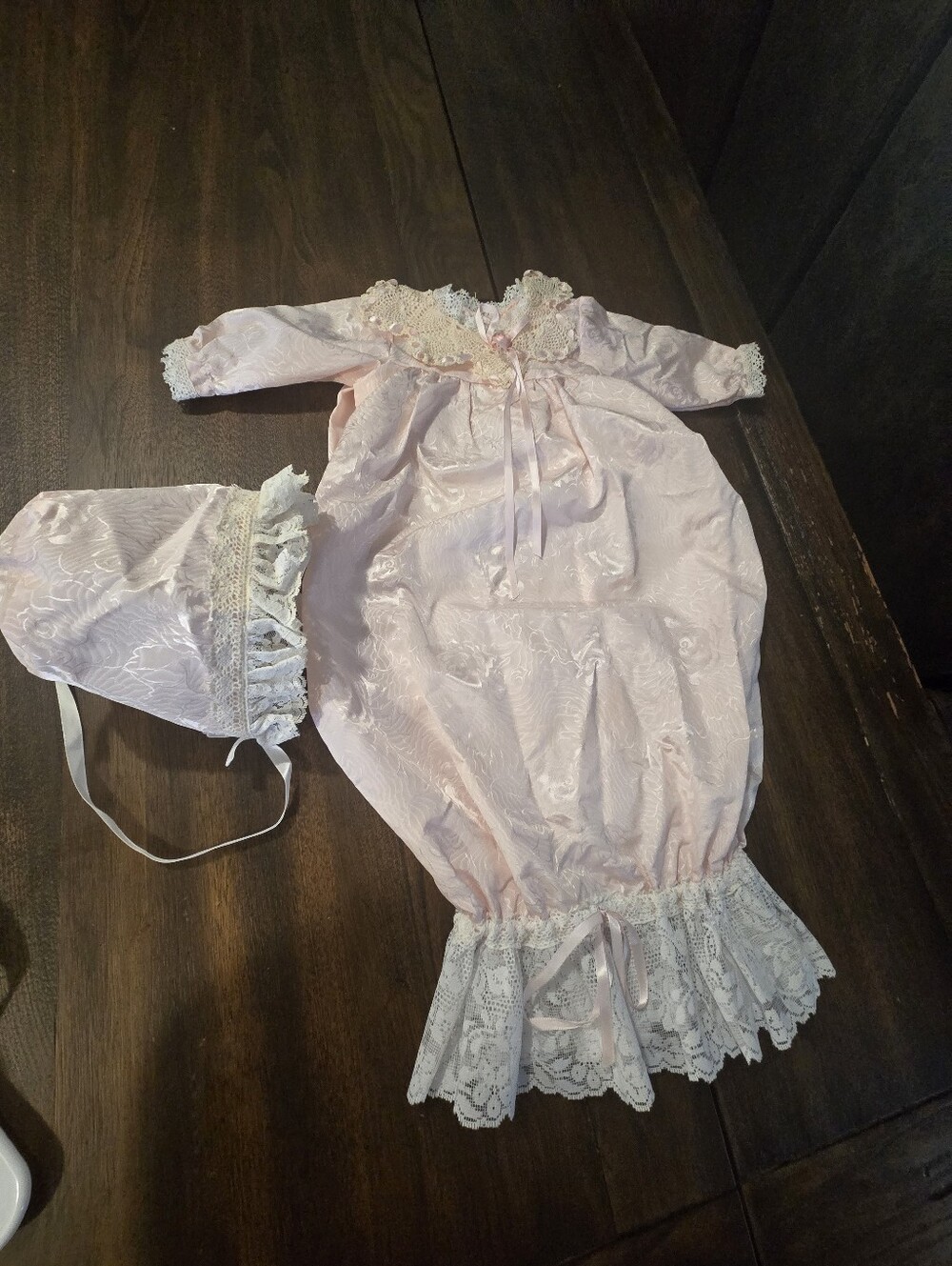 Baby Girl Dress Set Pink By Susan Lee Nevest Angels Hand Crafted